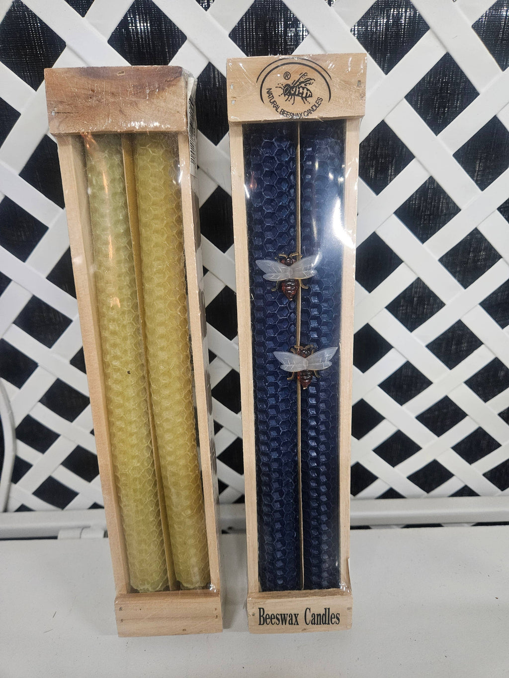 10" Bee's Wax Taper Candle Pack of 2: White