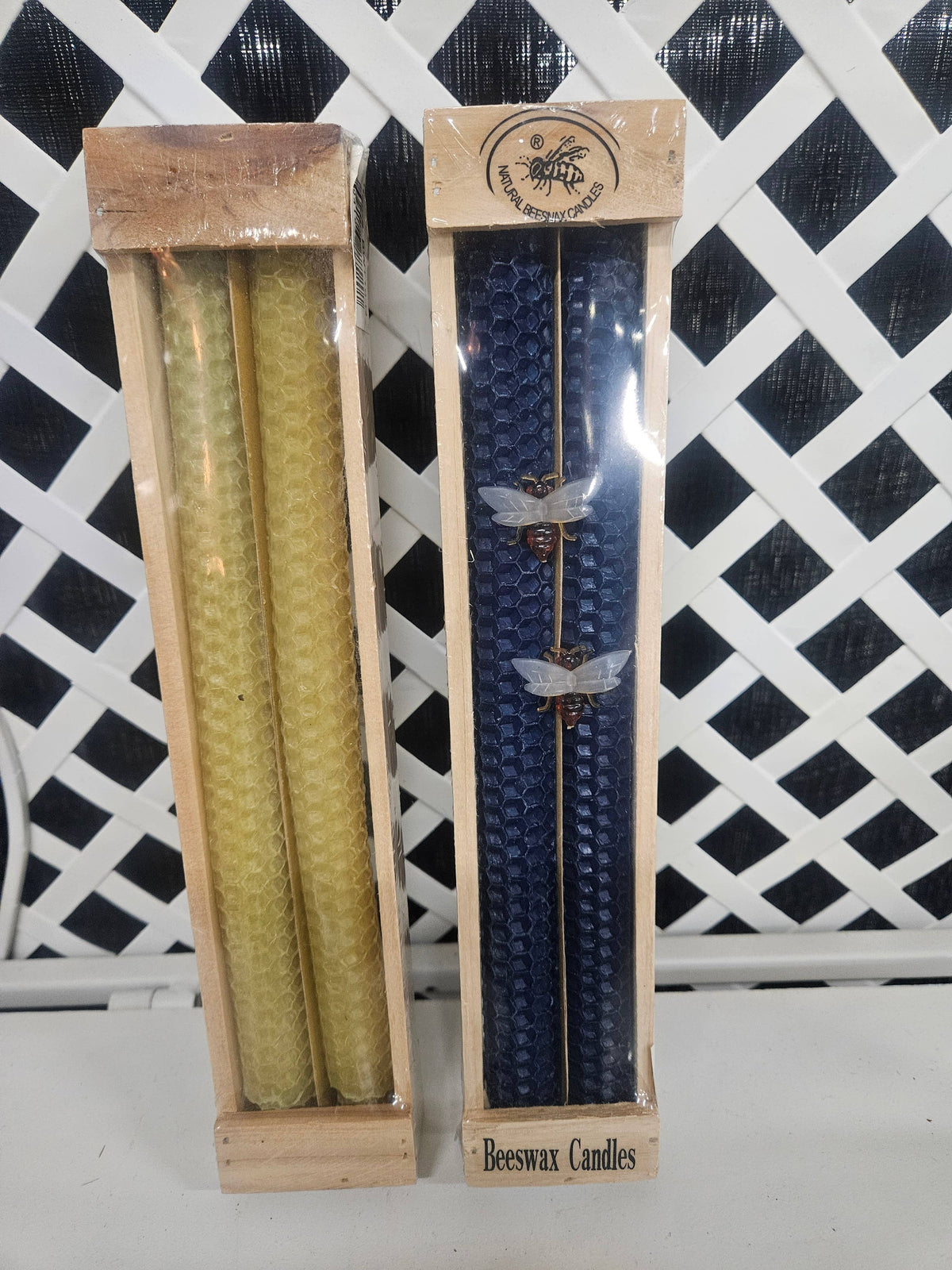 10" Bee's Wax Taper Candle Pack of 2: White