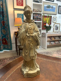 Vintage Signed Studio-Pottery Chinese Court Figure