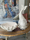ÉMILE TESSIER CERAMIC DOLPHIN-FORM WALL FOUNTAIN