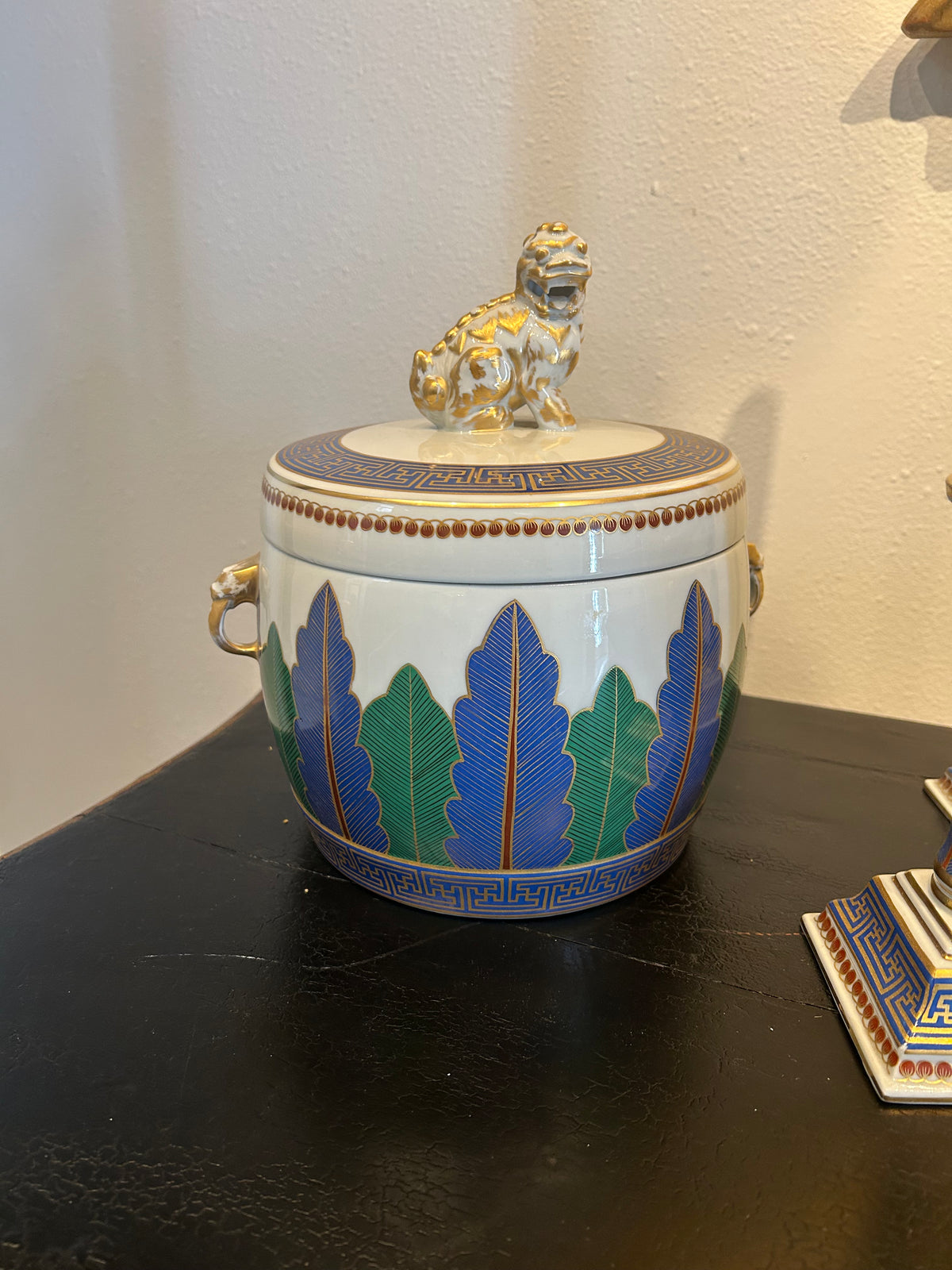 Mottahedeh for Historic Charleston Covered Porcelain Jar