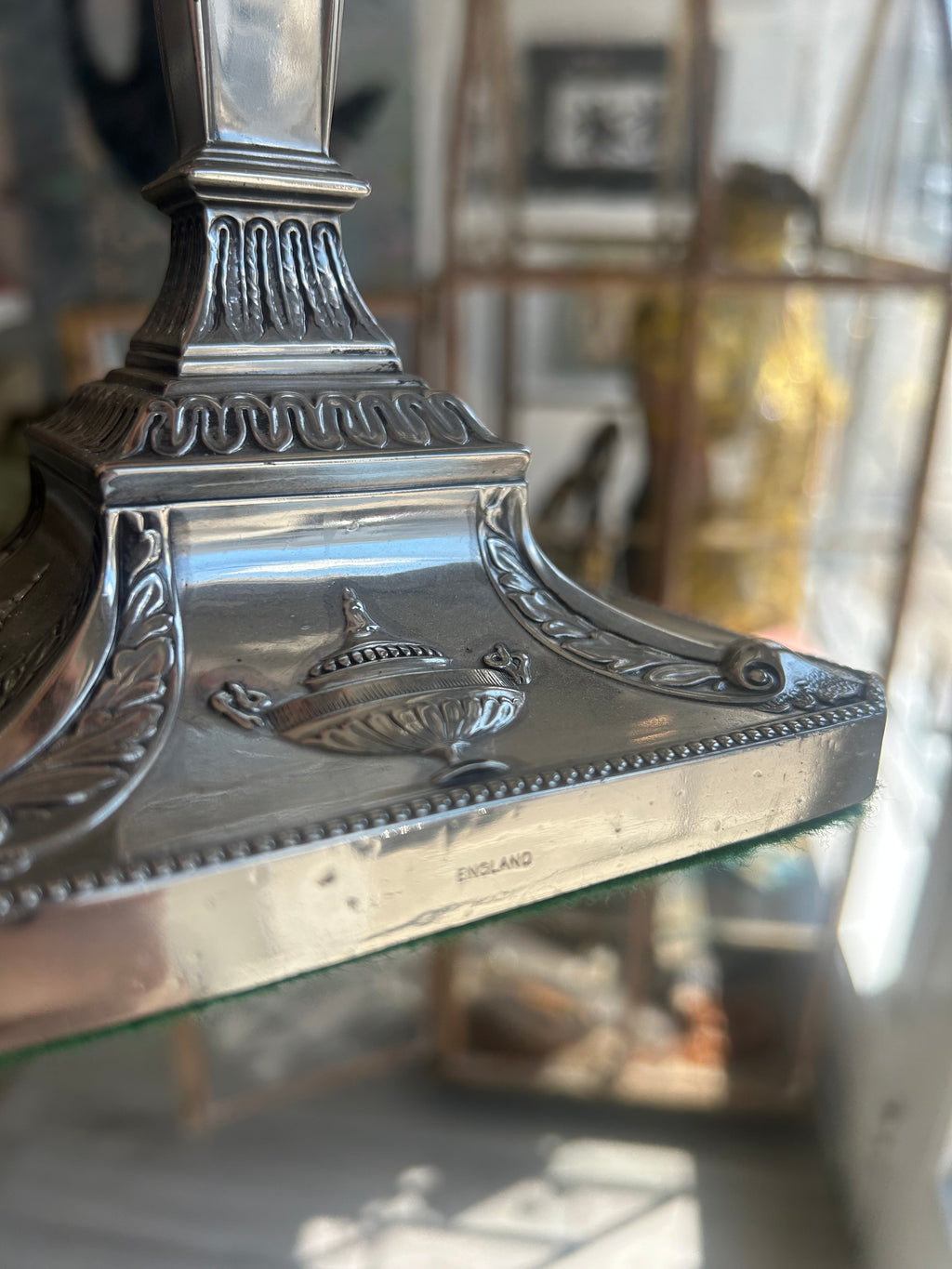 Pair of Edwardian Mappin & Webb Sterling Silver Candlesticks