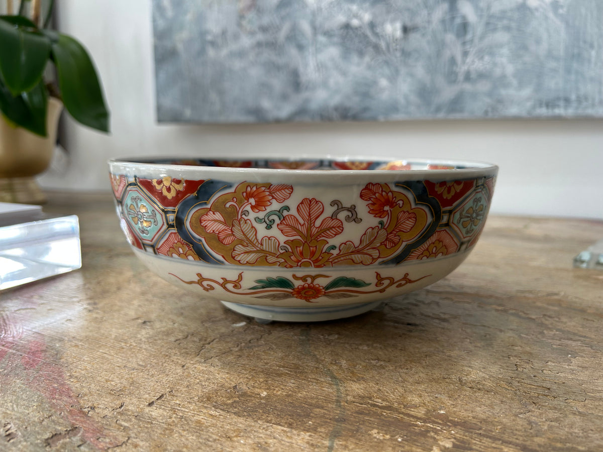 Japanese Imari-Style Porcelain Bowl