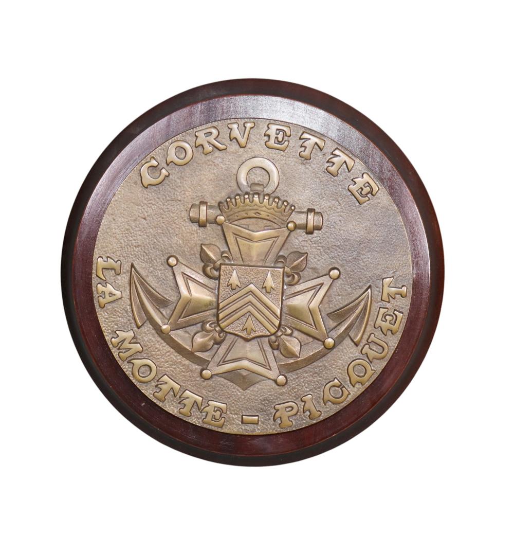 French Bronze Maritime Plaque From La Motte - Picquet