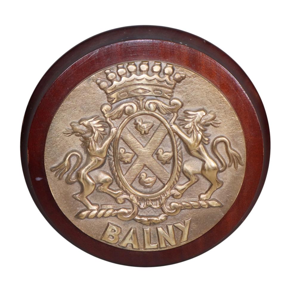 French Bronze Maritime Plaque From Vessel Balny
