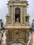 Exceptional Italian Renaissance Revival Polychrome & Parcel-Gilt Cabinet, 19th Century