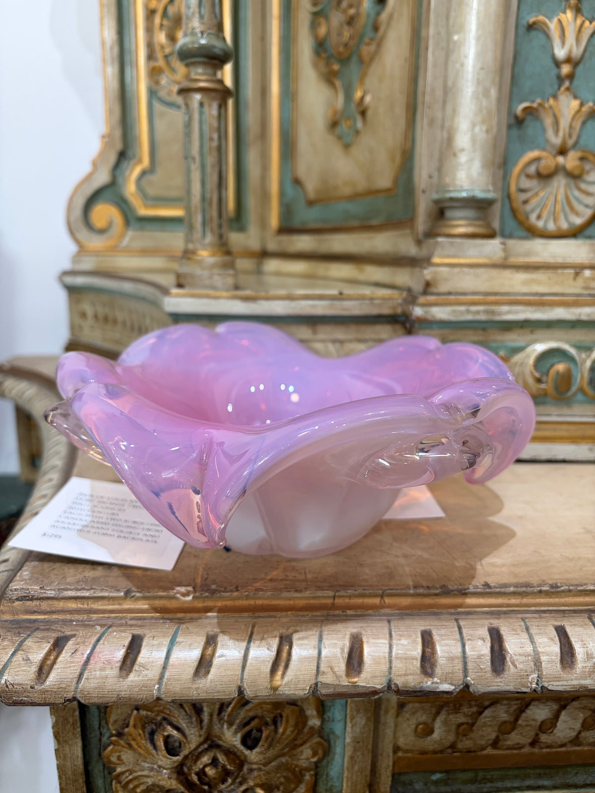 Pink Opaline Bowl