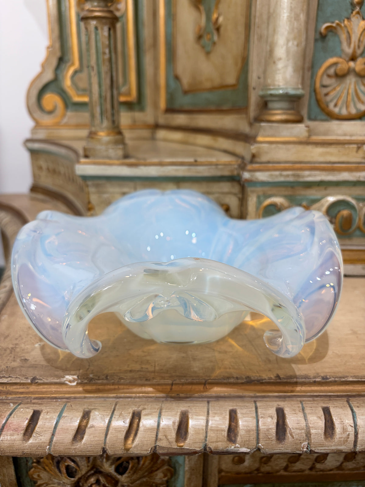 Blue Opaline Bowl