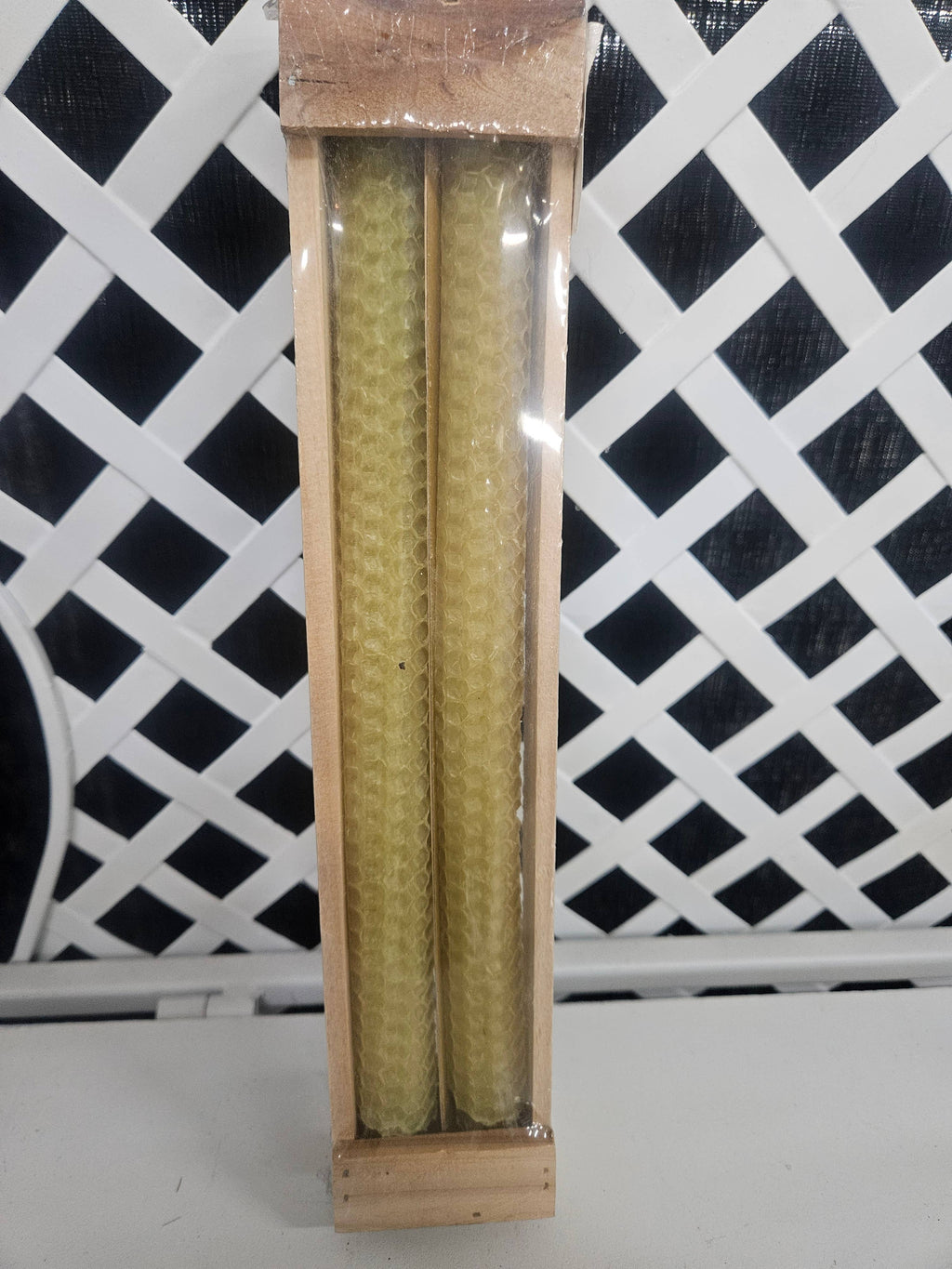 10" Bee's Wax Taper Candle Pack of 2: White